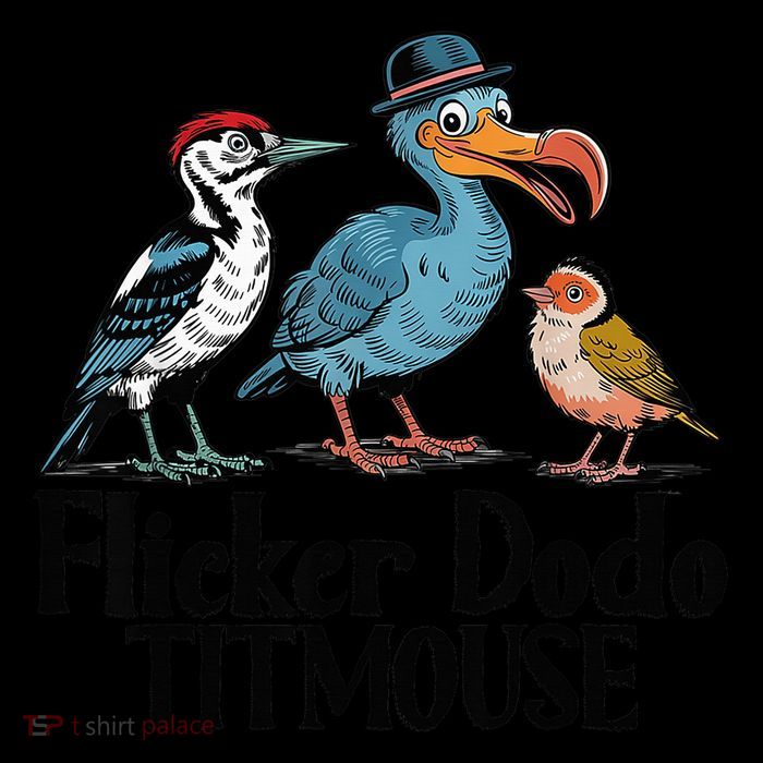 Flicker Dodo Titmouse Bird Lover Wool Snapback Cap