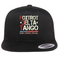 Foxtrots Delta Tangos Funny Foxtrots Delta Tangos Flat Bill Trucker Hat
