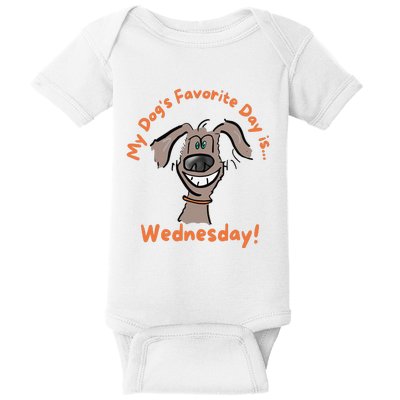 Father's Day Tee My Dogs Favorite Day is Wednesday HUMP DAY  Baby Bodysuit