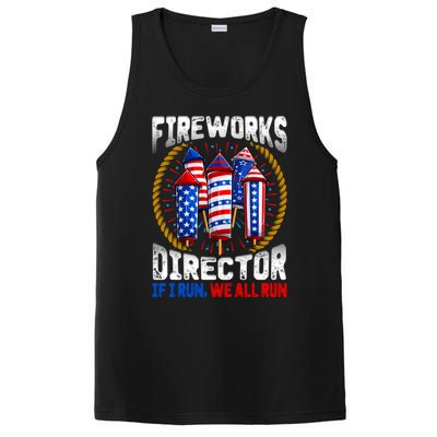 Firework Director Technician I Run You Run 4th Of July Meaningful Gift PosiCharge Competitor Tank