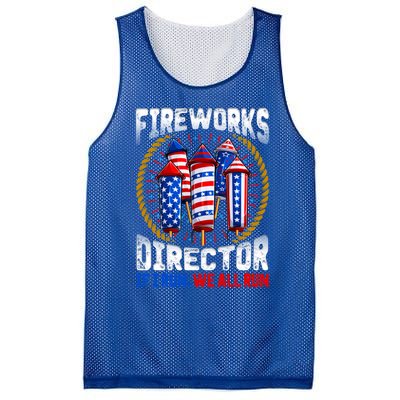 Firework Director Technician I Run You Run 4th Of July Meaningful Gift Mesh Reversible Basketball Jersey Tank