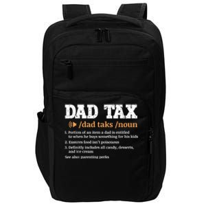 Funny Dad Tax Definition Impact Tech Backpack