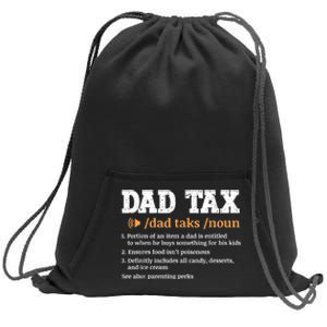 Funny Dad Tax Definition Sweatshirt Cinch Pack Bag