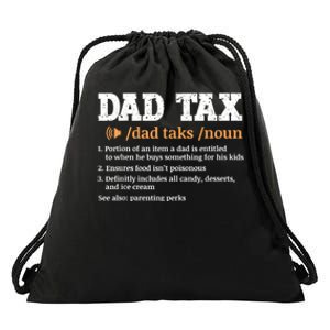 Funny Dad Tax Definition Drawstring Bag