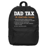 Funny Dad Tax Definition 16 in Basic Backpack