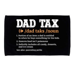 Funny Dad Tax Definition Microfiber Hand Towel