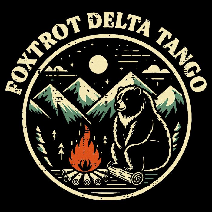 Foxtrot Delta Tango Bear Bonfire Camp Resist Protest Women Impact Tech Backpack