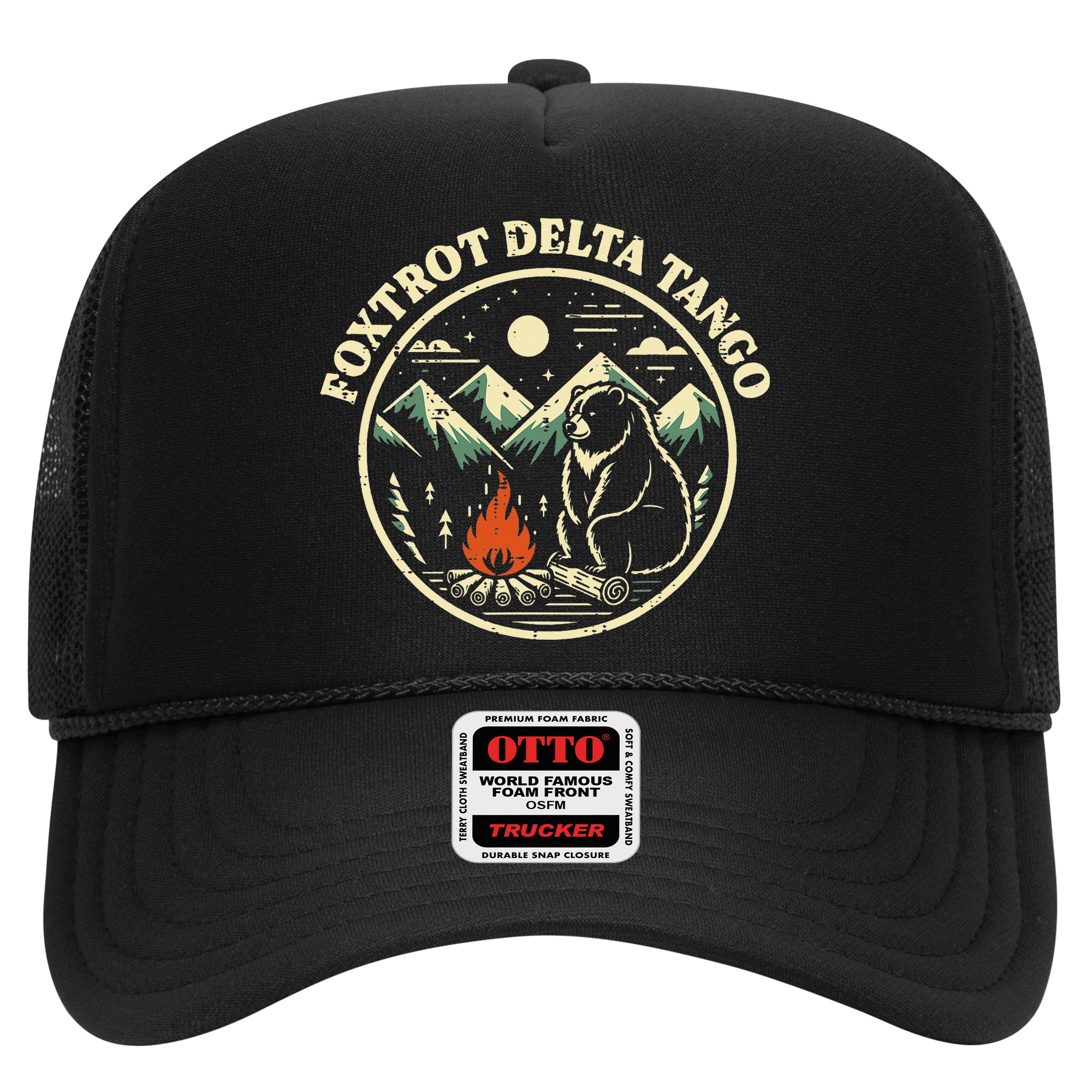 Foxtrot Delta Tango Bear Bonfire Camp Resist Protest Women Hat
