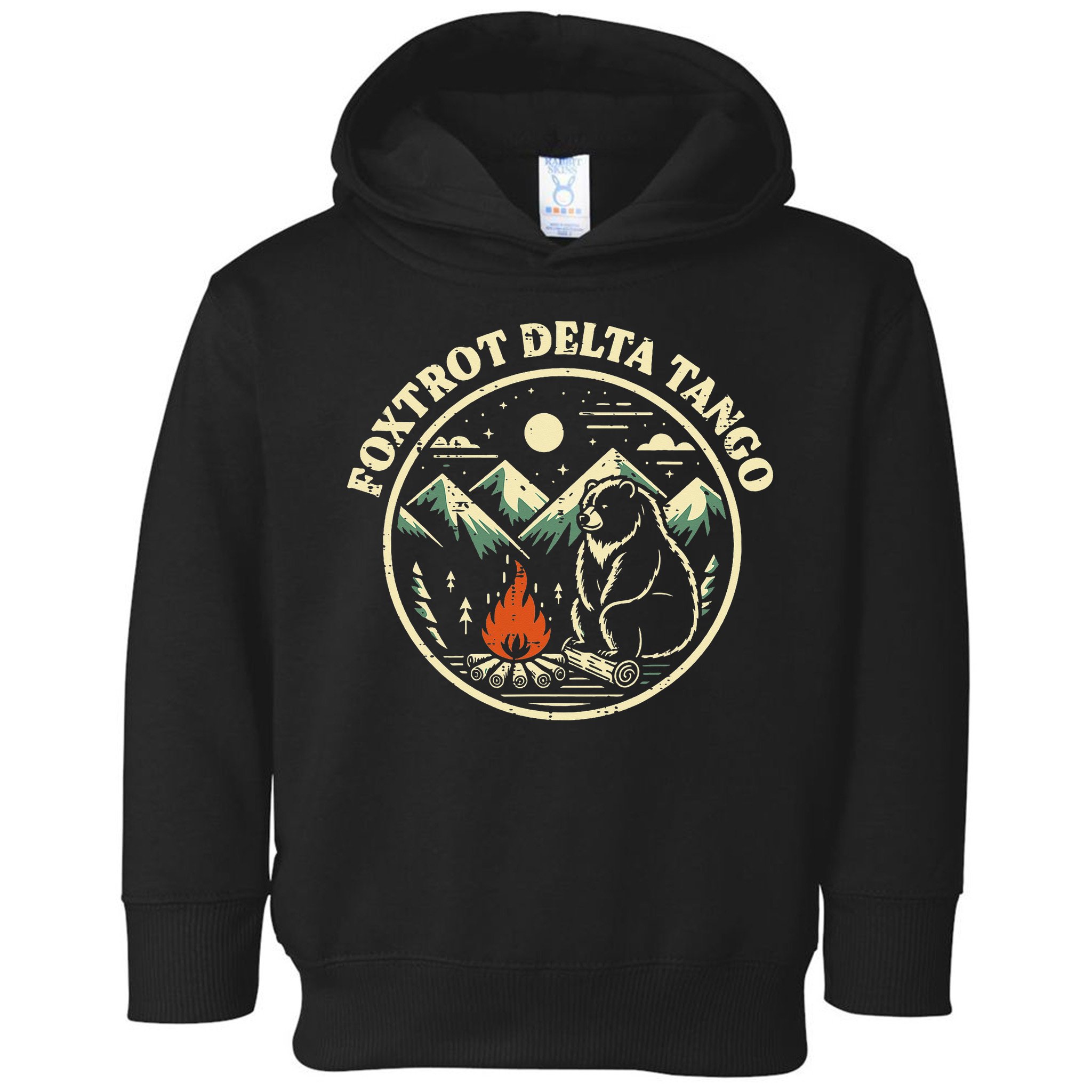 Foxtrot Delta Tango Bear Bonfire Camp Resist Protest Women Toddler Hoodie