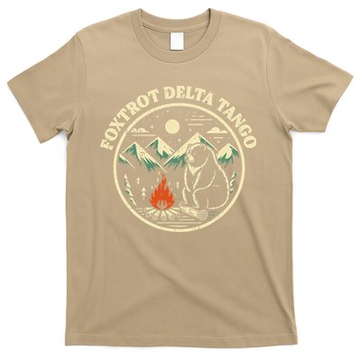 Foxtrot Delta Tango Bear Bonfire Camp Resist Protest Women T-Shirt