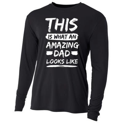 Fathers Day This Is What An Amazing Dad Looks Like Best Dad Gift Cooling Performance Long Sleeve Crew