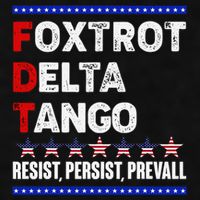 Foxtrot Delta Tango Resist Persist Prevail Ladies PosiCharge Tri-Blend Wicking Tank