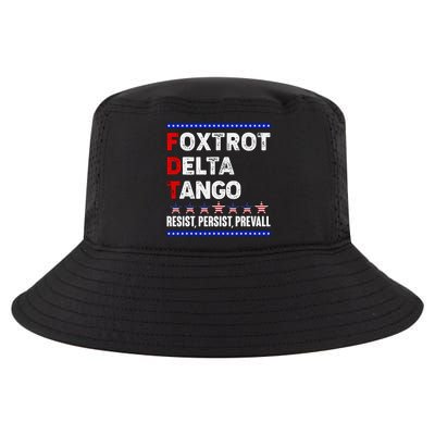 Foxtrot Delta Tango Resist Persist Prevail Cool Comfort Performance Bucket Hat