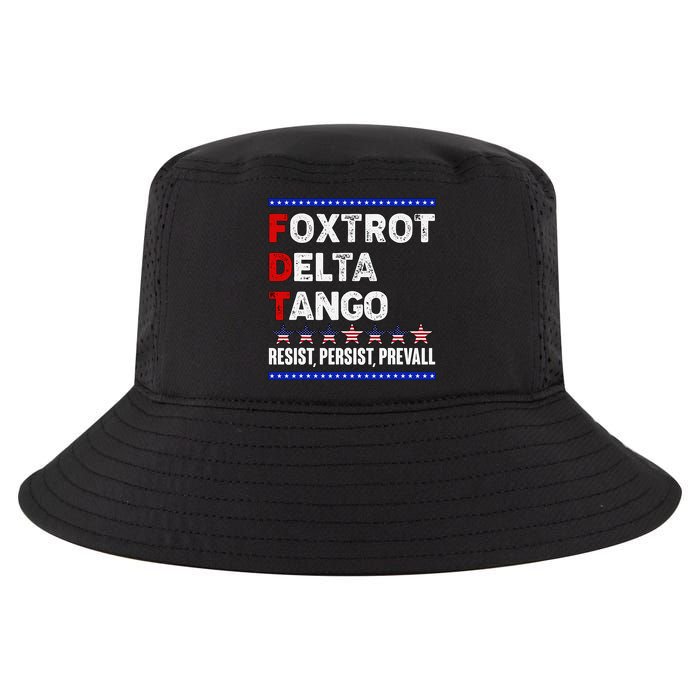 Foxtrot Delta Tango Resist Persist Prevail Cool Comfort Performance Bucket Hat