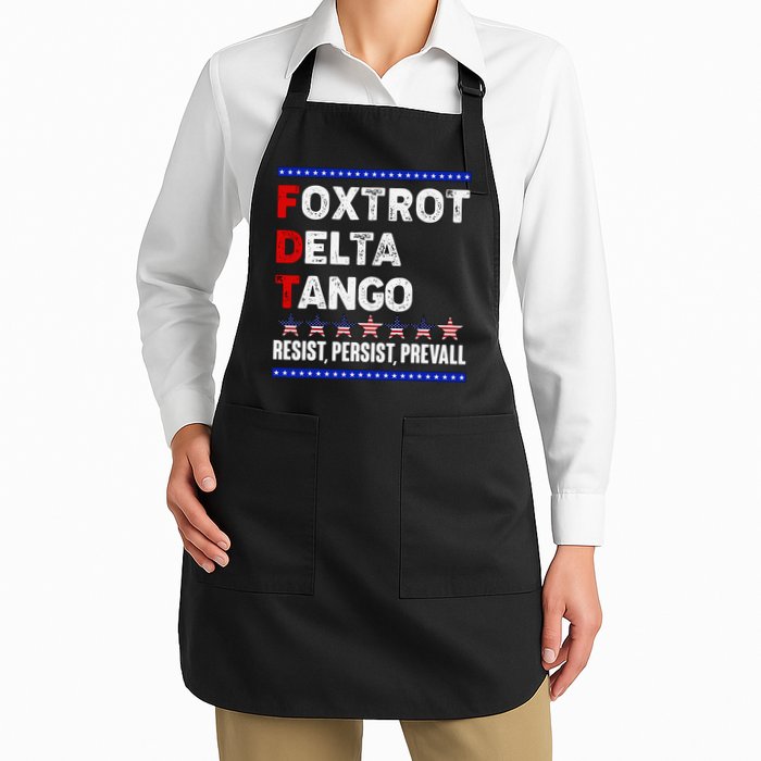 Foxtrot Delta Tango Resist Persist Prevail Apron