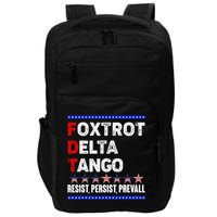 Foxtrot Delta Tango Resist Persist Prevail Impact Tech Backpack