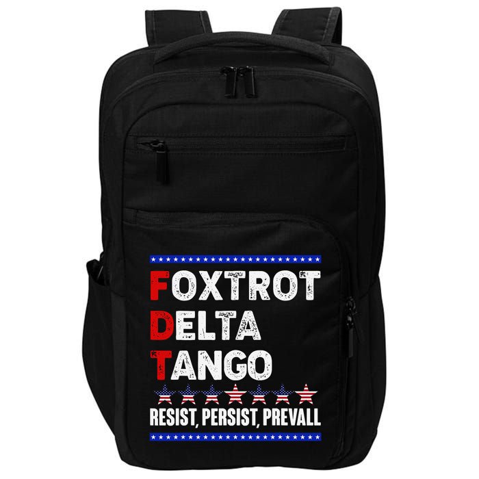 Foxtrot Delta Tango Resist Persist Prevail Impact Tech Backpack