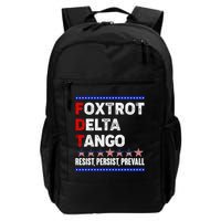 Foxtrot Delta Tango Resist Persist Prevail Backpack
