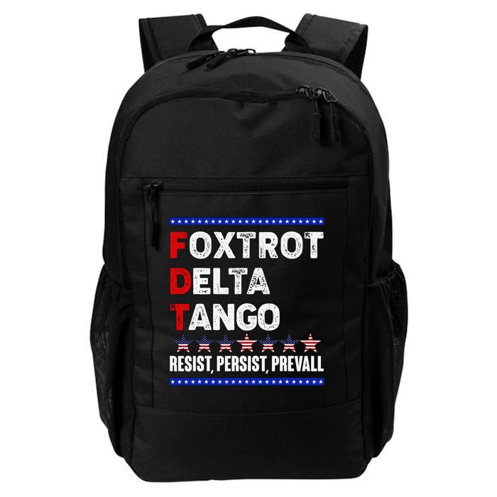 Foxtrot Delta Tango Resist Persist Prevail Backpack