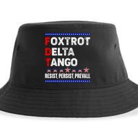 Foxtrot Delta Tango Resist Persist Prevail Sustainable Bucket Hat