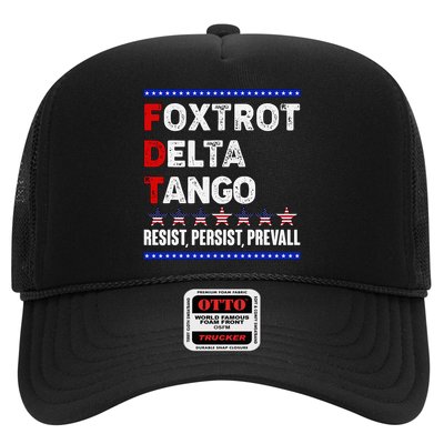 Foxtrot Delta Tango Resist Persist Prevail Trucker Hat
