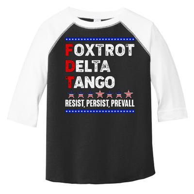 Foxtrot Delta Tango Resist Persist Prevail Toddler Fine Jersey T-Shirt