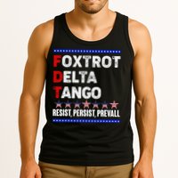 Foxtrot Delta Tango Resist Persist Prevail Tank Top