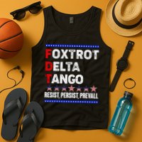 Foxtrot Delta Tango Resist Persist Prevail Tank Top