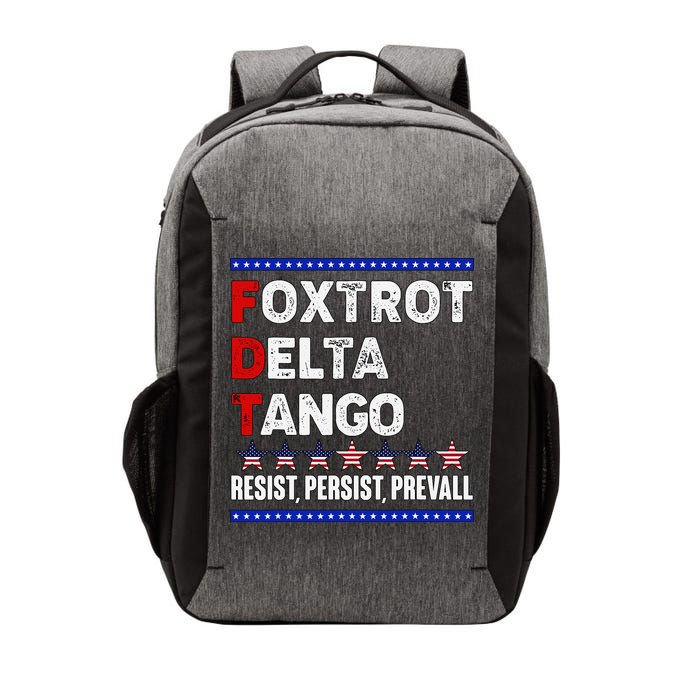 Foxtrot Delta Tango Resist Persist Prevail Vector Backpack
