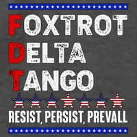 Foxtrot Delta Tango Resist Persist Prevail Vector Backpack