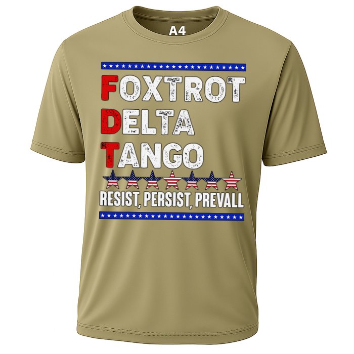 Foxtrot Delta Tango Resist Persist Prevail Cooling Performance Crew T-Shirt
