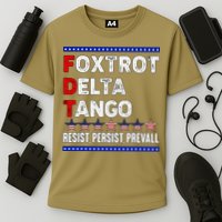 Foxtrot Delta Tango Resist Persist Prevail Cooling Performance Crew T-Shirt