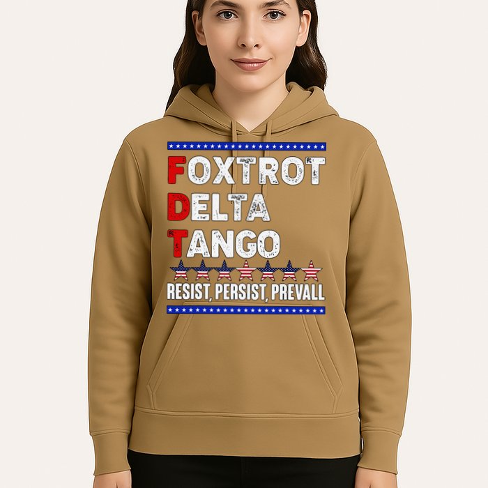 Foxtrot Delta Tango Resist Persist Prevail Hoodie