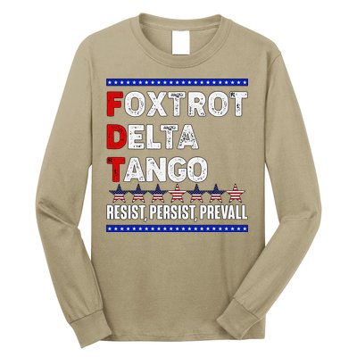 Foxtrot Delta Tango Resist Persist Prevail Long Sleeve Shirt