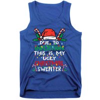 Funny Due To Inflation Ugly Christmas Sweater Gift Tank Top