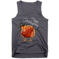 Funny Dabbing Turkey Happy Thanksgiving Gift Tank Top