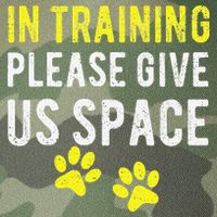 Funny Dog Trainer In Training Please Give Us Space Legacy Tie Dye Trucker Hat