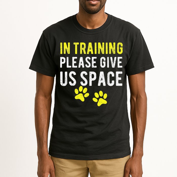 Funny Dog Trainer In Training Please Give Us Space Tall T-Shirt