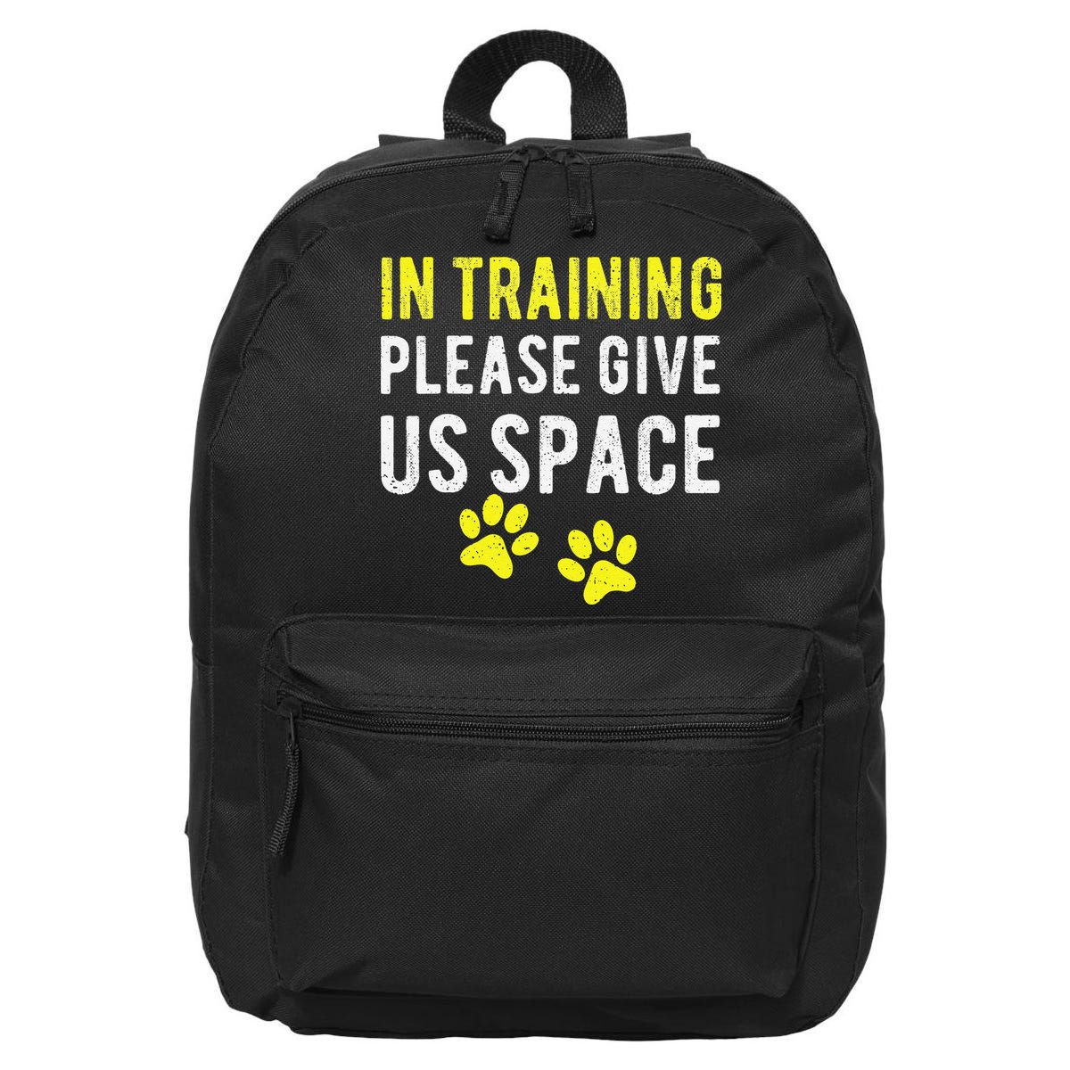 Funny Dog Trainer In Training Please Give Us Space 16 in Basic Backpack