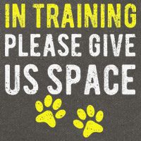 Funny Dog Trainer In Training Please Give Us Space Cotton Canvas Backpack