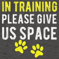 Funny Dog Trainer In Training Please Give Us Space Vector Backpack