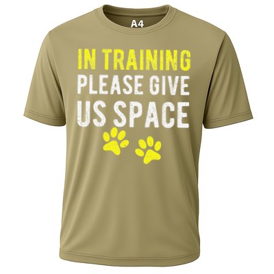 Funny Dog Trainer In Training Please Give Us Space Performance Shirt