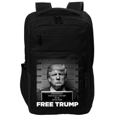 Free Donald Trump Mugshot Impact Tech Backpack