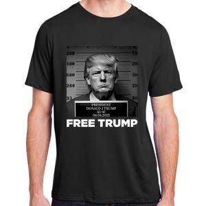 Free Donald Trump Mugshot Adult ChromaSoft Performance T-Shirt