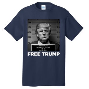 Free Donald Trump Mugshot Tall T-Shirt