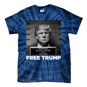 Free Donald Trump Mugshot Tie-Dye T-Shirt