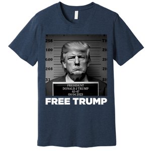 Free Donald Trump Mugshot Premium T-Shirt