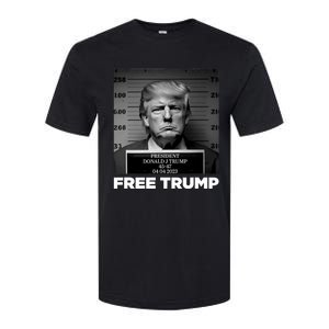 Free Donald Trump Mugshot Softstyle CVC T-Shirt