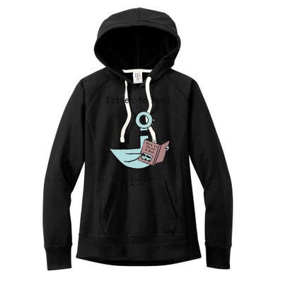 Funny Driven To Read Pigeon Library Reading Books Reader Funny Women's Fleece Hoodie