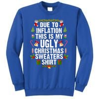 Funny Due To Inflation Ugly Christmas Sweaters Gift Sweatshirt